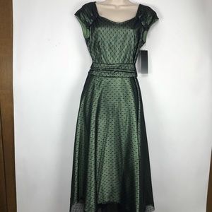 Stop Staring Green Cocktail Swing Dress NWT